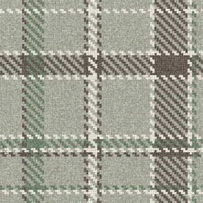 Woolen Flannel Tweed Plaid Fabric 