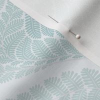 forest fern damask in tonal neutral grey blue medium large wallpaper scale 8 by Pippa Shaw