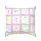 Baby Bible Scriptures cheater quilt 6" blocks - baby girl palette