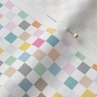 Small vibrant checkerboard / rainbow / bright