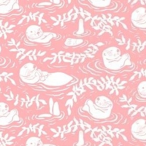 Sea Otters pink D