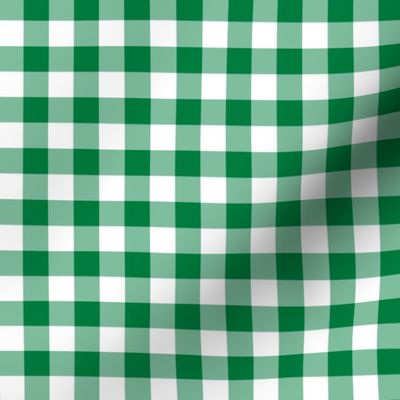 green gingham checkered SMALL
