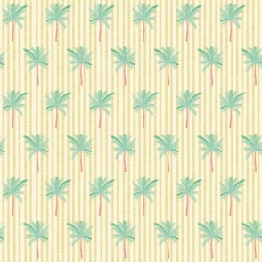 tropical palm trees bright small