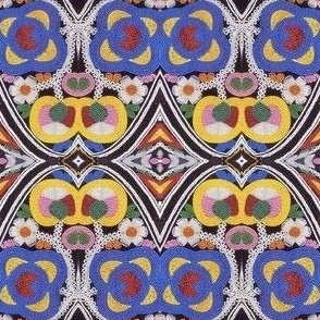 Vintage beadwork design pattern - Detailed Indigenous Art