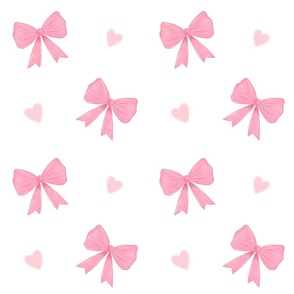 Coquette Pink Bow Pattern