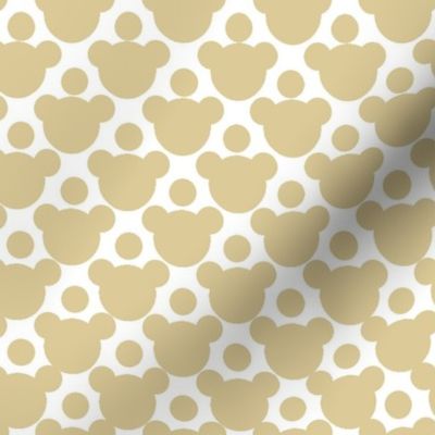 Subtle Overlapping Polka Dots in Beige