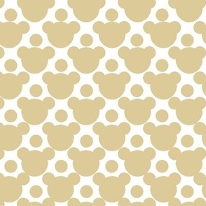 Subtle Overlapping Polka Dots in Beige