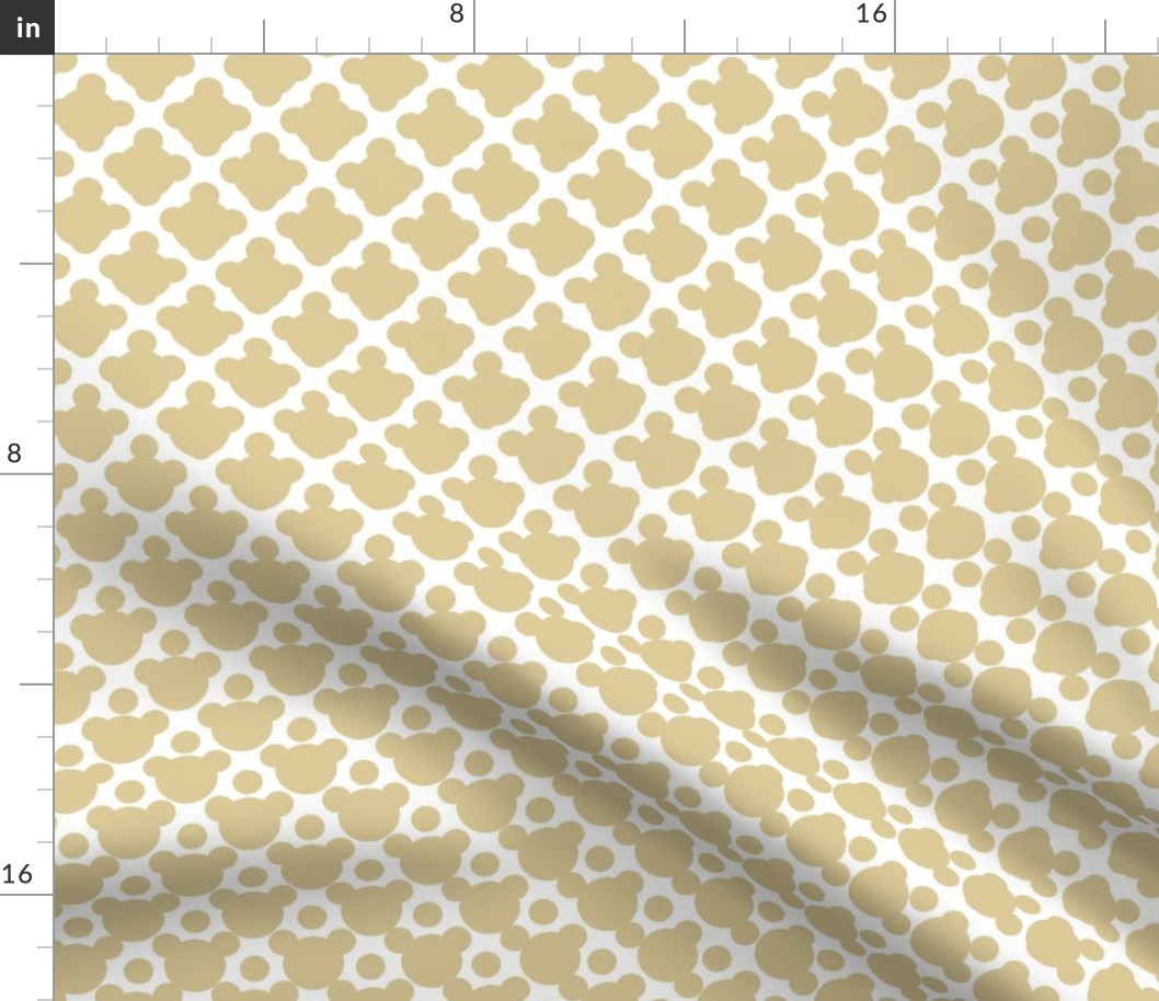 Subtle Overlapping Polka Dots in Beige