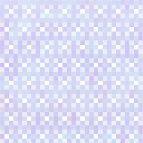 Woven Flower Check Pixel Art (Lavender Blue)