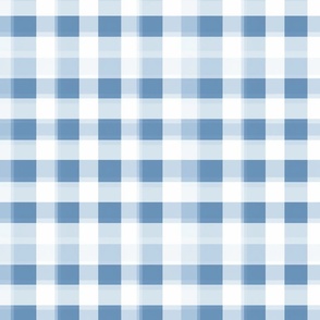 Classic Blue Gingham Check Pattern