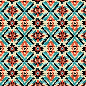 Vibrant Southwestern Geometric Tribal Pattern