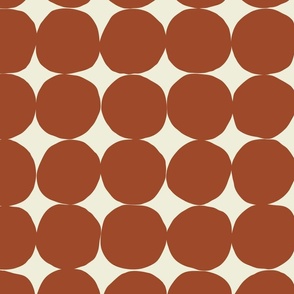 Minimalist Dots - Large - Brown