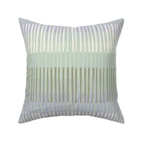  Block print geometrics stripes sage - M