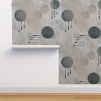 48”repeat very large Earthy minimalist painterly abstract with faux texture  in pale rose, whites, grey, brown and cyan