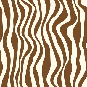flowy lines - brown