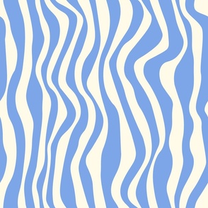 flowy lines - sky blue