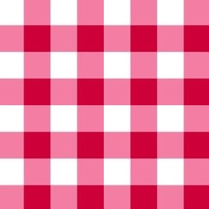 Mini Fourth of July Gingham Check old glory red, USA patriotic, white and red