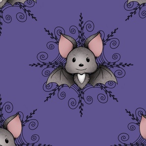Little Eddie Bat On Purple