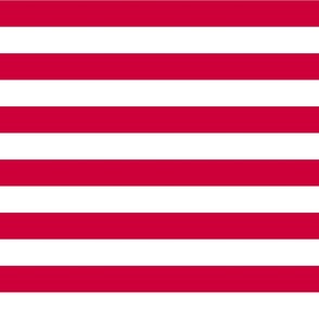 Large Fourth of July Horizontal Stripe Old Glory red, USA patriotic, red and white