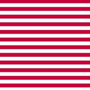 Mini Fourth of July Horizontal Stripe Old Glory red, USA patriotic, red and white