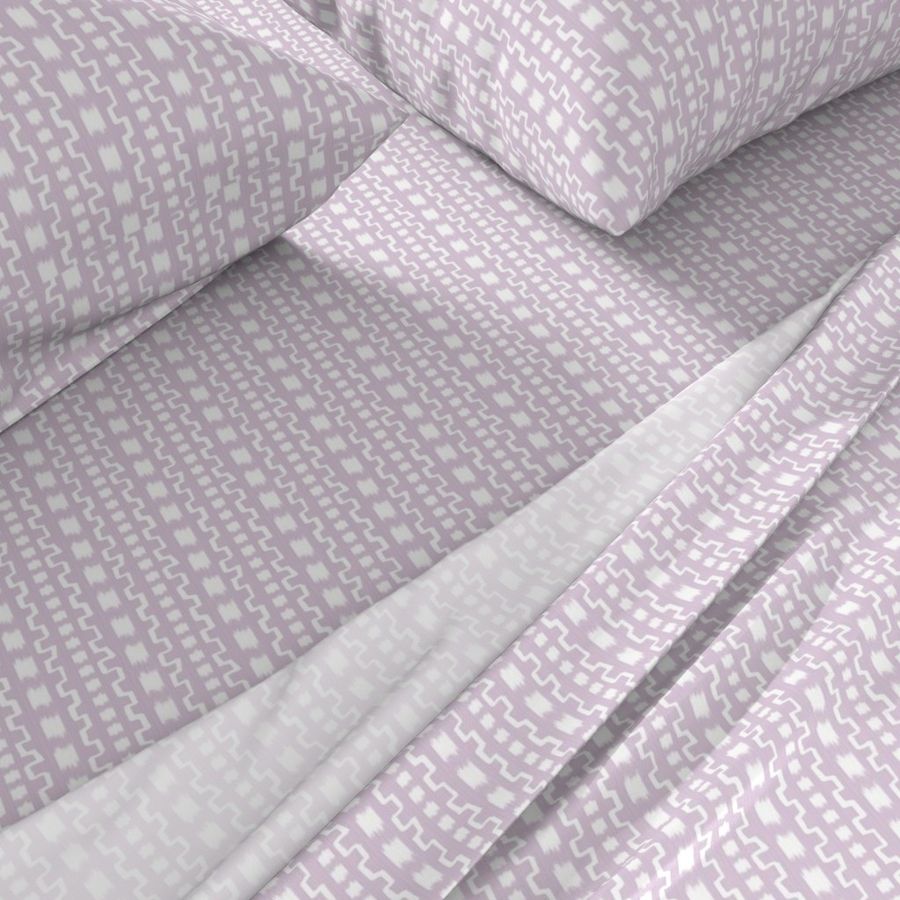 Henry Stripe in Lilac and White