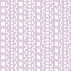 Henry Stripe in Lilac and White