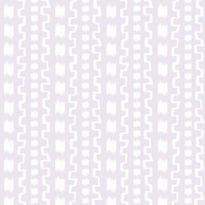 Henry Stripe in Faint Misty Lilac and White