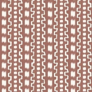 Henry Stripe in Rust and Cream
