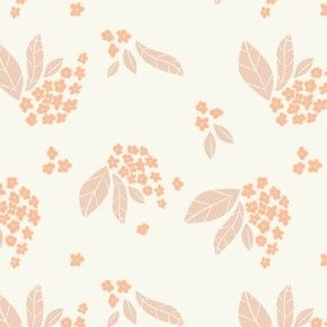 Boho Ditsy Floral (Cream, Pink, and Peach) (4.5" / 6") 