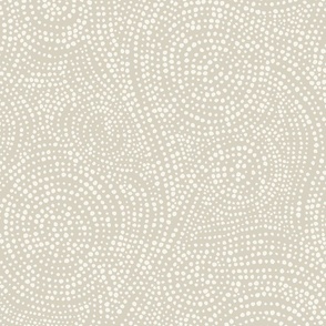 Mosaic minimalism- medium cream and taupe