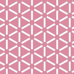 beach umbrella hexagon geometric pink white normal scale