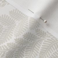 forest fern damask in tonal neutral warm grey large wallpaper scale 12 by Pippa Shaw