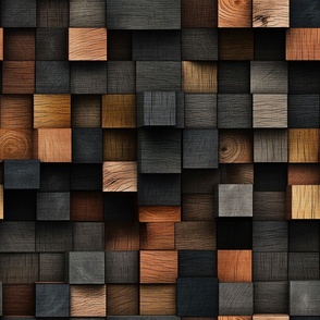 wood 3D pixels in LARGE