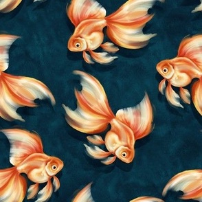 Goldfish pattern Large Scale