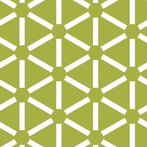 beach umbrella hexagon geometric green white wallpaper scale