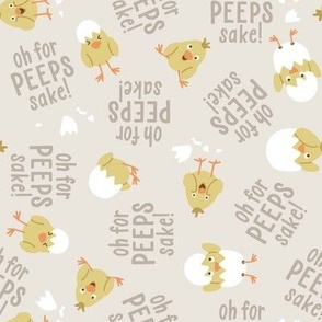 For Peep Sake - Pale Beige, Medium Scale