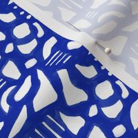 Paper Scraps Geometric Abstract Pattern Classic Blue - Small Scale