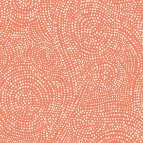 Mosaic minimalism- medium orange