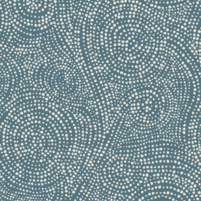 Mosaic minimalism- medium scale slate blue