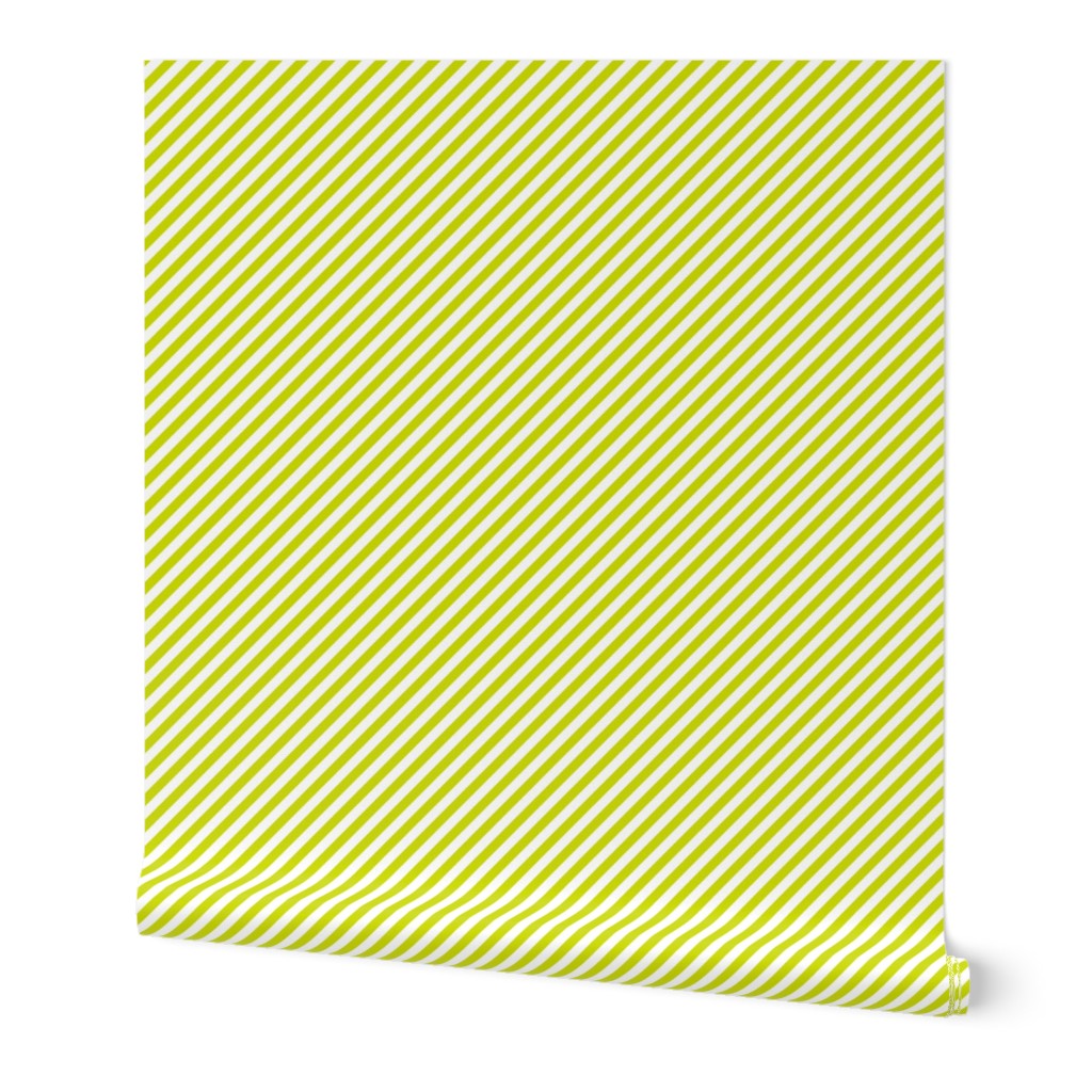 Diagonal Stripe Lime