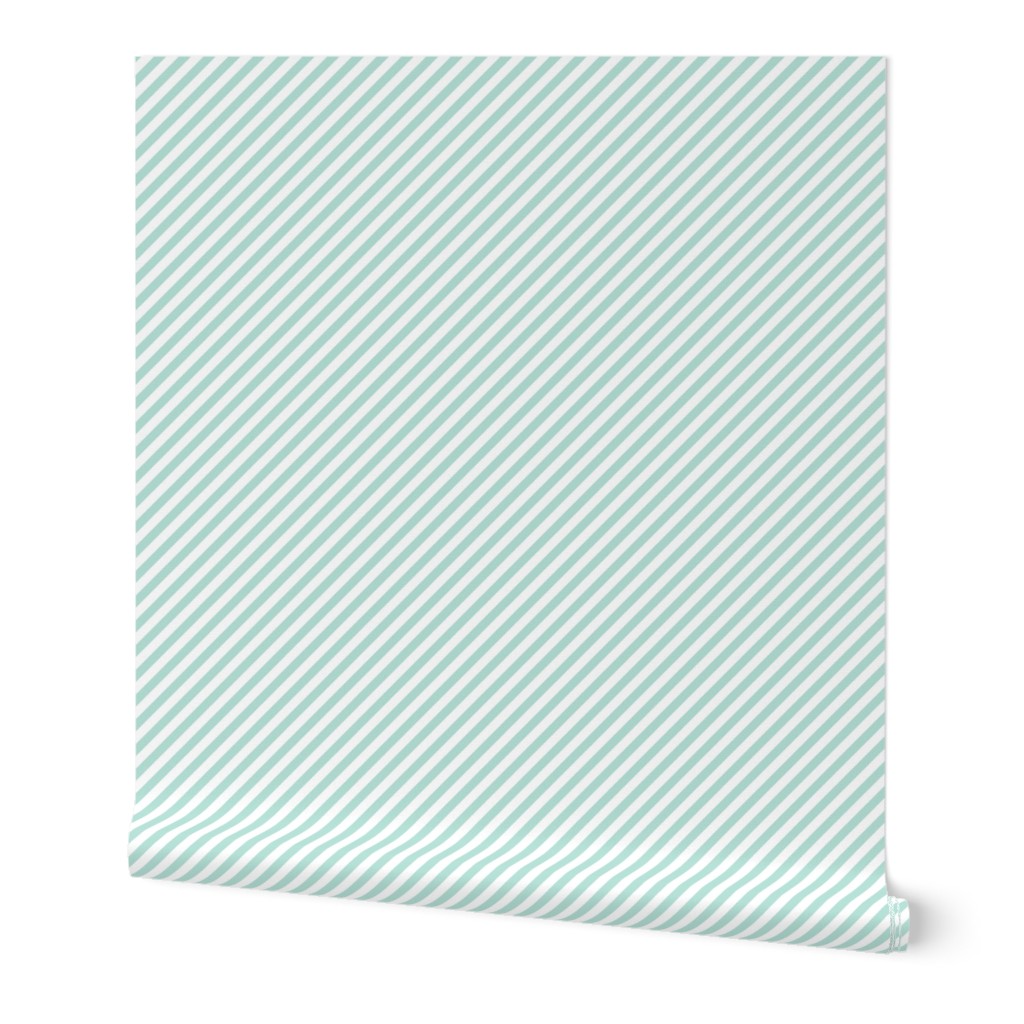 Diagonal Stripe Mint