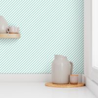 Diagonal Stripe Mint