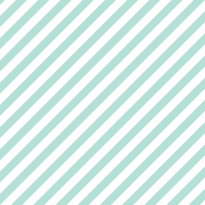 Diagonal Stripe Mint