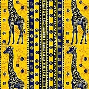 Giraffe Yellow Blue 1