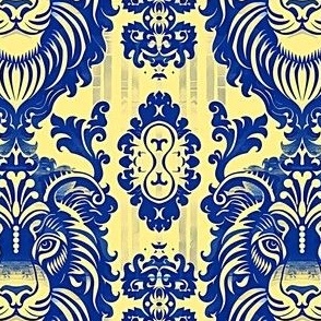 Lion Yellow Blue 1