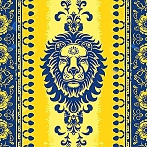 Lion Yellow Blue 2