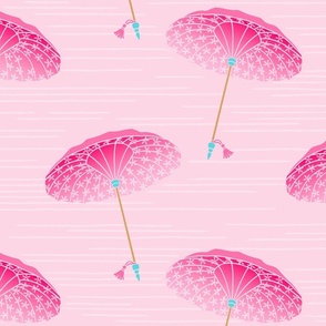 Pretty pink parasols (large)