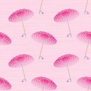 Pretty pink parasols (medium)