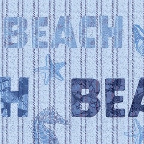 Beach Stripe_seahorse_blue