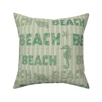 Beach Stripe_seahorse_green